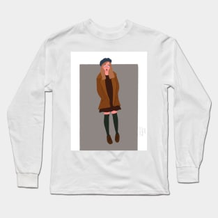 The girl in the coat Long Sleeve T-Shirt